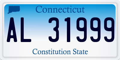 CT license plate AL31999