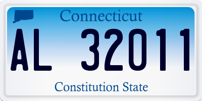 CT license plate AL32011