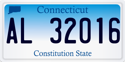 CT license plate AL32016