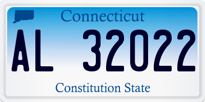 CT license plate AL32022