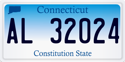 CT license plate AL32024