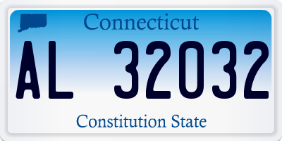 CT license plate AL32032
