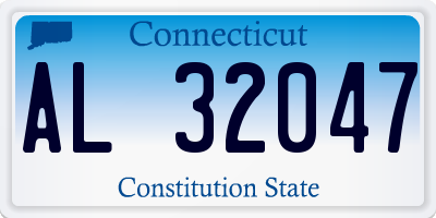 CT license plate AL32047