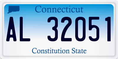 CT license plate AL32051