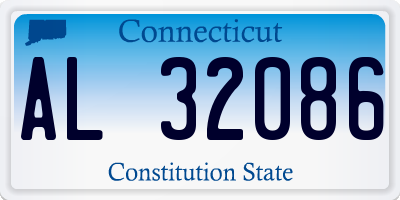 CT license plate AL32086