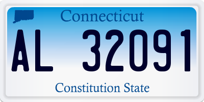 CT license plate AL32091