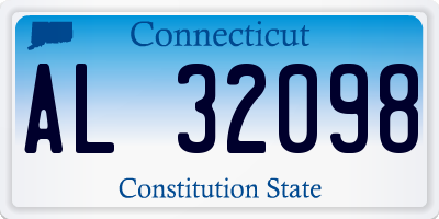 CT license plate AL32098