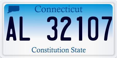 CT license plate AL32107