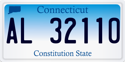 CT license plate AL32110