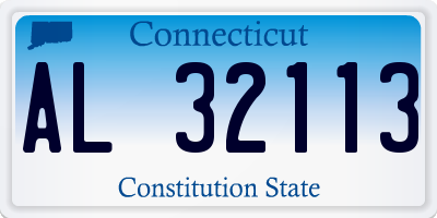 CT license plate AL32113
