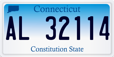CT license plate AL32114