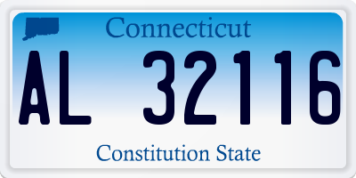 CT license plate AL32116