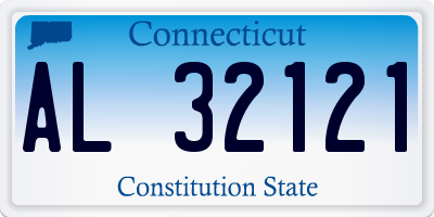 CT license plate AL32121