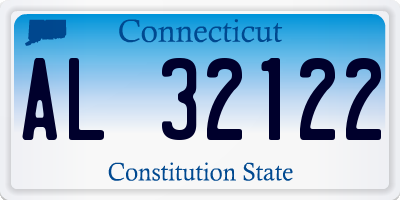 CT license plate AL32122
