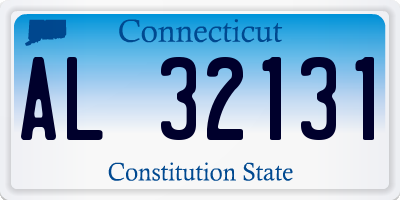 CT license plate AL32131