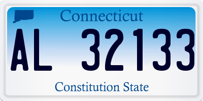 CT license plate AL32133