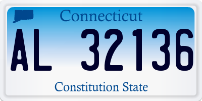 CT license plate AL32136