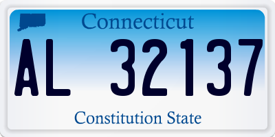 CT license plate AL32137