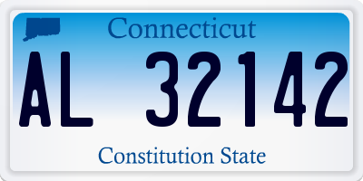 CT license plate AL32142