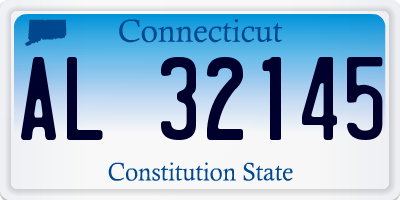 CT license plate AL32145