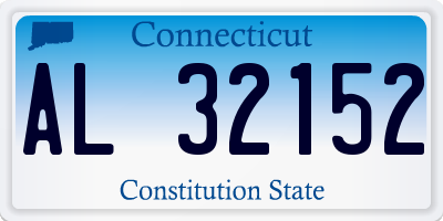 CT license plate AL32152