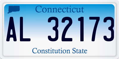 CT license plate AL32173
