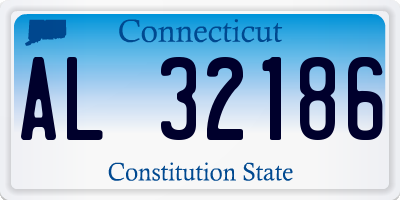 CT license plate AL32186