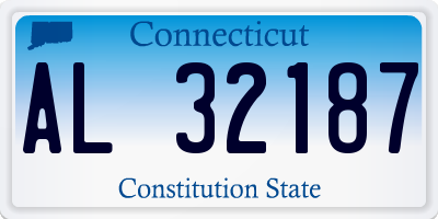 CT license plate AL32187