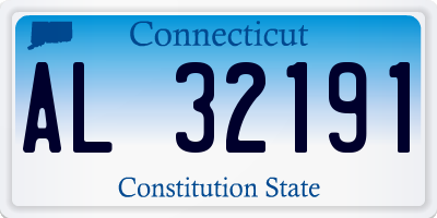 CT license plate AL32191