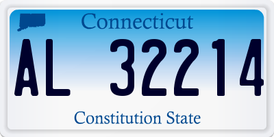 CT license plate AL32214