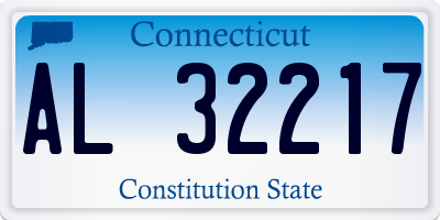 CT license plate AL32217