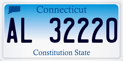 CT license plate AL32220