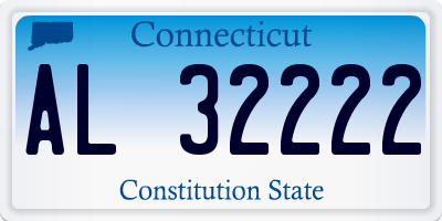 CT license plate AL32222