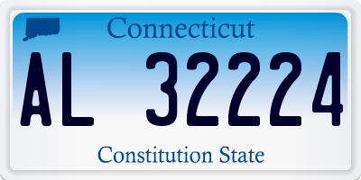CT license plate AL32224