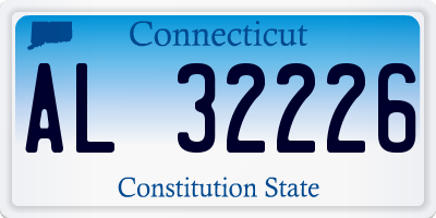CT license plate AL32226