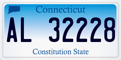 CT license plate AL32228