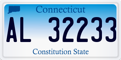 CT license plate AL32233