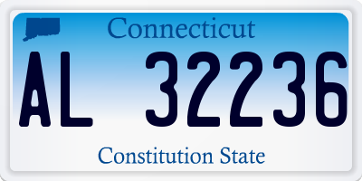 CT license plate AL32236