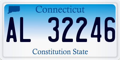 CT license plate AL32246