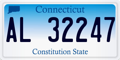 CT license plate AL32247