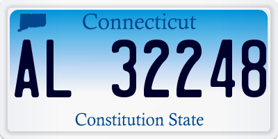 CT license plate AL32248