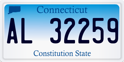 CT license plate AL32259