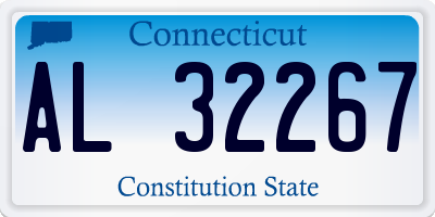 CT license plate AL32267