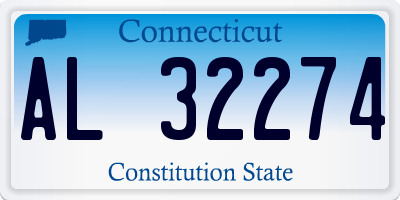 CT license plate AL32274