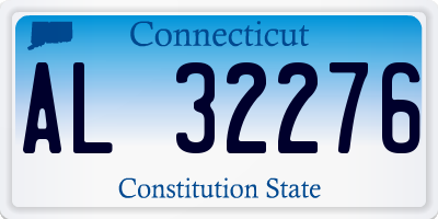 CT license plate AL32276