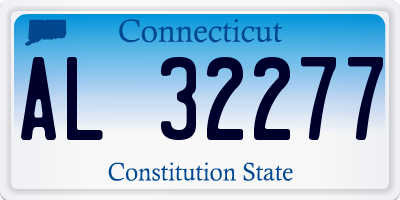 CT license plate AL32277