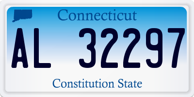 CT license plate AL32297