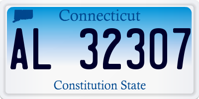 CT license plate AL32307