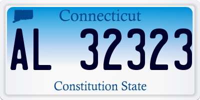 CT license plate AL32323