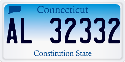 CT license plate AL32332